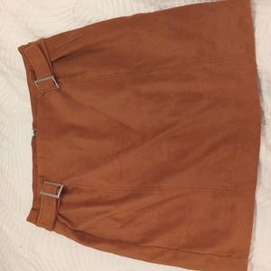 bar III skirt - burnt orange - size 2